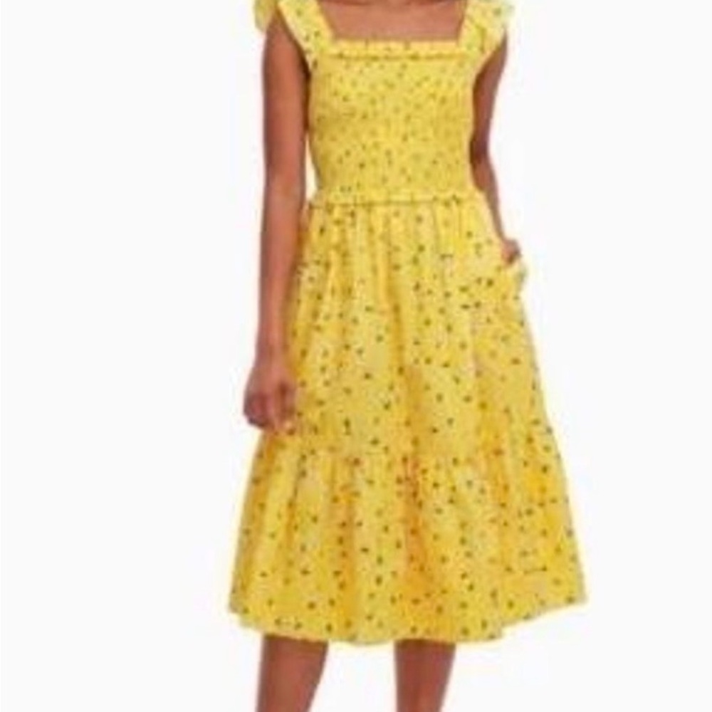 Kate Spade Sunflower Yellow Floral Dress